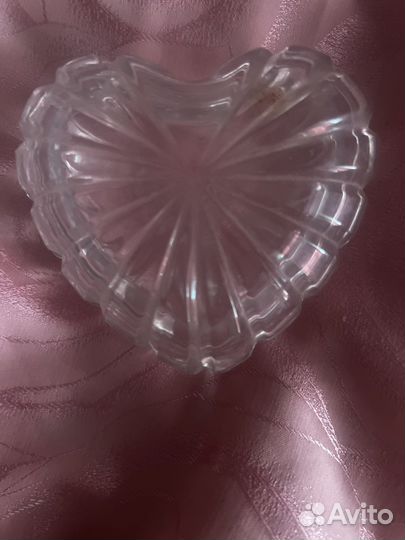 Хрустальное сердце шкатушка