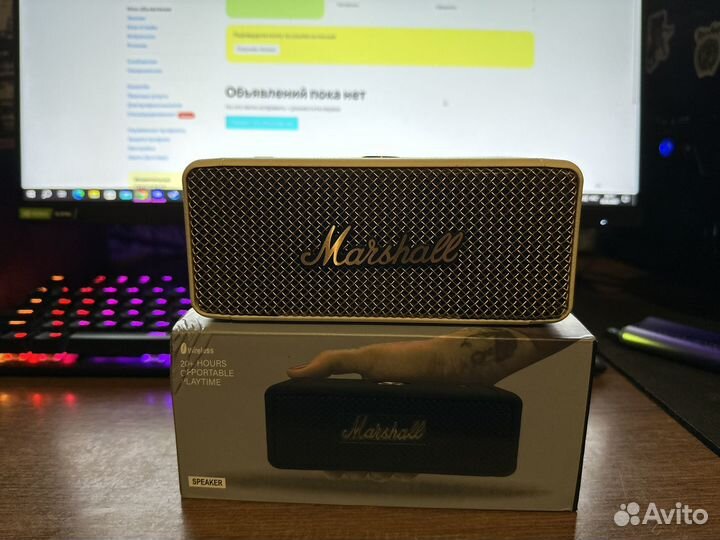Портативная колонка marshall