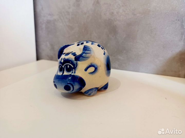 Сувенир гжель бык