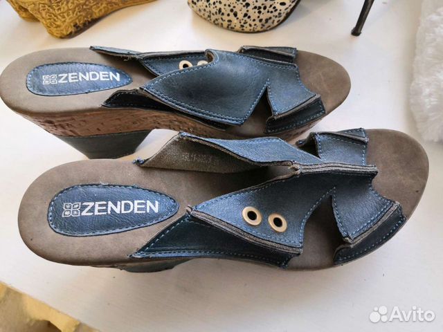 Шлепки 36 zenden, кожаные