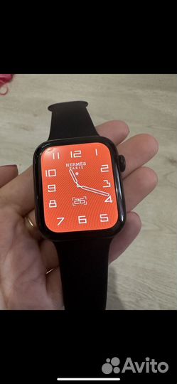 Apple Watch Hermès 5 44mm Black Stainless Steel