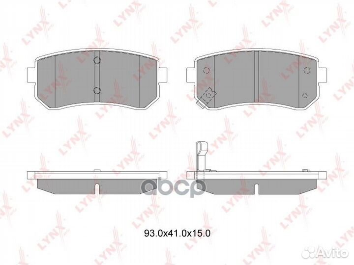 Колодки тормозные задние hyundai Accent(MC) 05