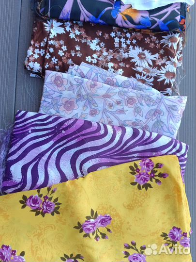 Отрез ткани, шелк.родом из 80-х