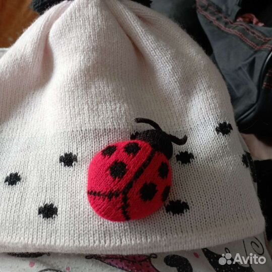 Шапка детская с шарфом