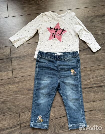 Вещи пакетом на девочку 80