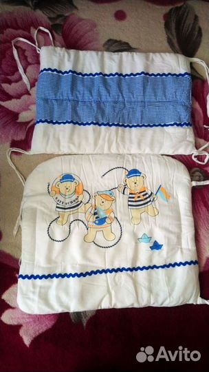 Бортики в кроватку бу, балдахин, мобиль