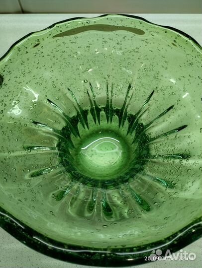 Вазы цветное гутное стекло. Бульгазе. Чехия