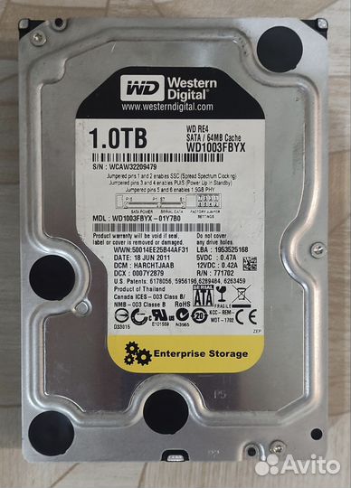 HDD WD/Seagate 1Tb/2Tb