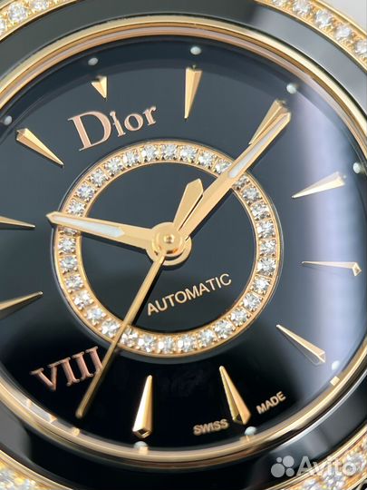 Dior viii Black ceramic & Rose Gold automatic