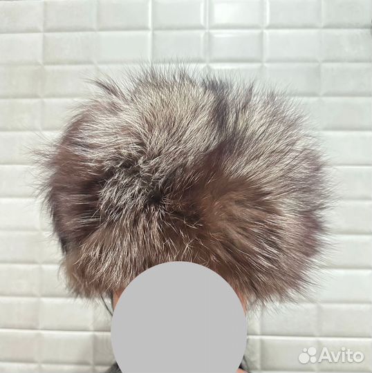 Шапка винтажная меховая чернобурка Slavic Girl