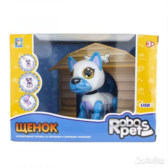 Интерактивная игрушка Робо-щенок 1toy Т16800