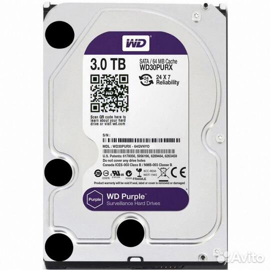 Внутренний жесткий диск Western Digital Pur 108091