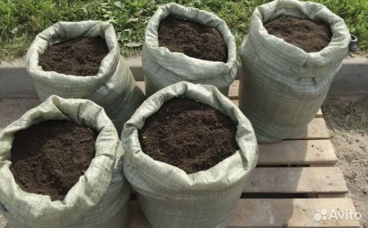 Плодородный грунт земля чернозем в мешках