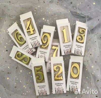 Свечи цифры