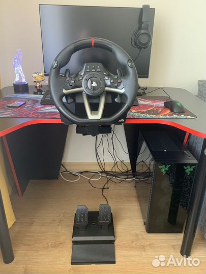 Игровой руль с педалями для пк, PS4,3