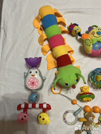 Пакет игрушек д/моторики рук, д/ванны, погремушки