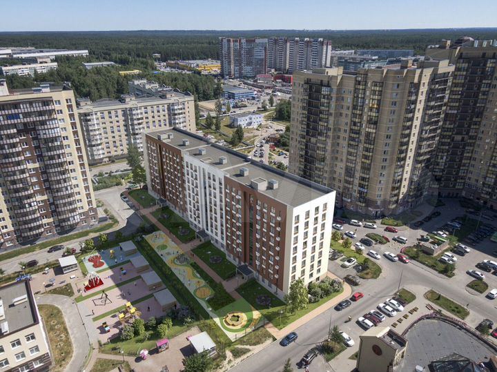 1-к. квартира, 39,6 м², 6/9 эт.