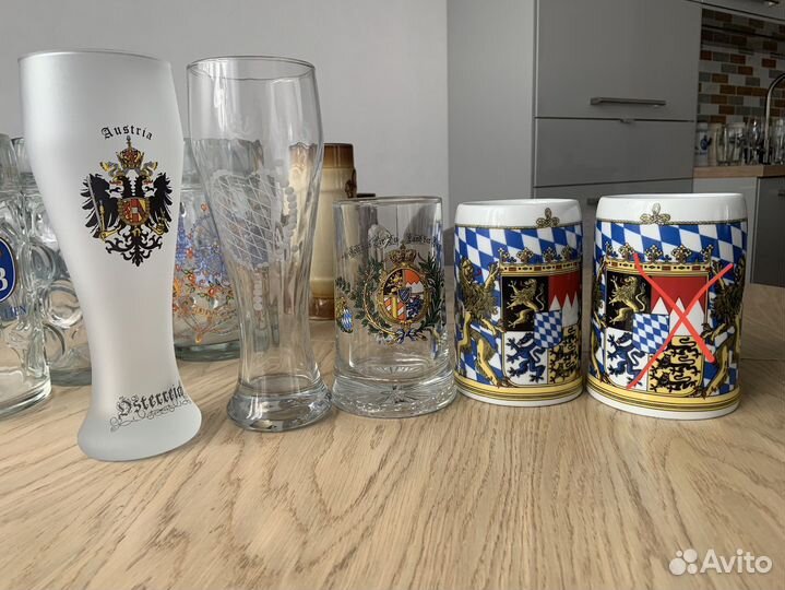 Пивные кружки и бокалы