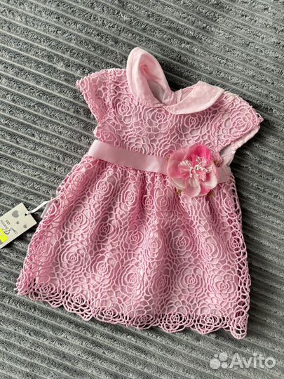 Платье для новорожденной девочки, 62 размер