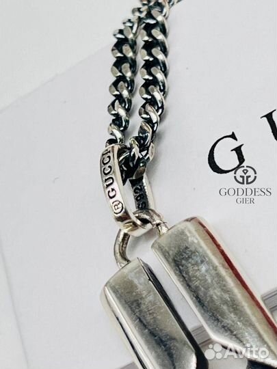 Серебряный Кулон Gucci