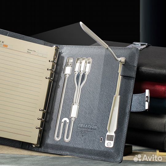 Ежедневник с отпечатком пальца, power bank