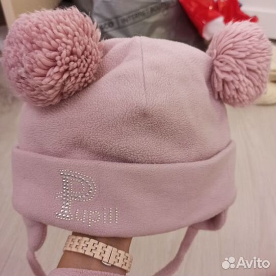 Шапка+ шарф для девочки