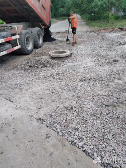 Благоустройство / установка бордюров/ асфальт