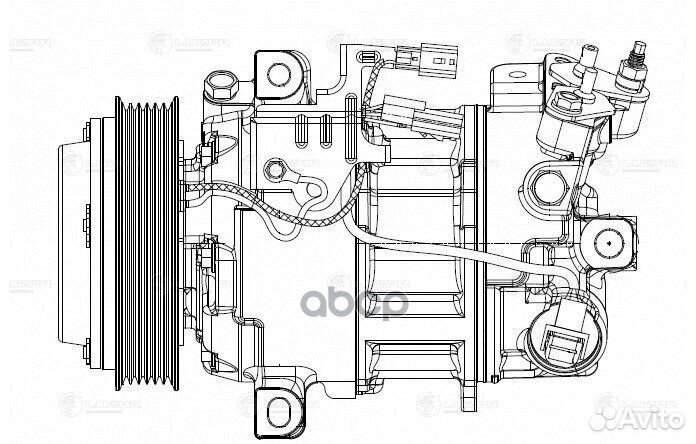 Компрессор кондиционера lcac1420 luzar