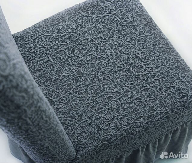 Чехлы на стулья со спинкой 4 шт, цвет Серый