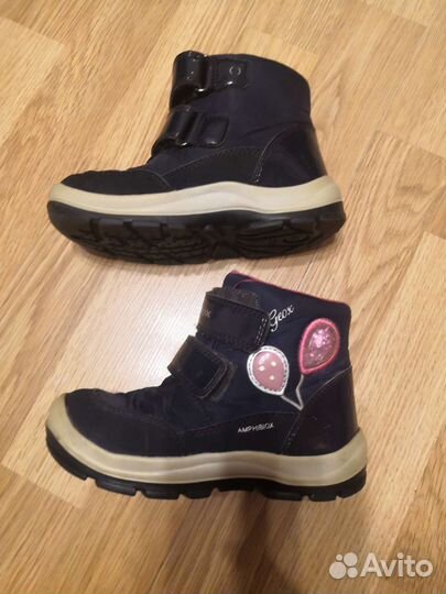 Зимние ботинки geox, 27