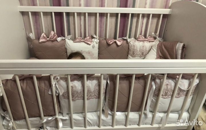 Бортики на детскую кроватку