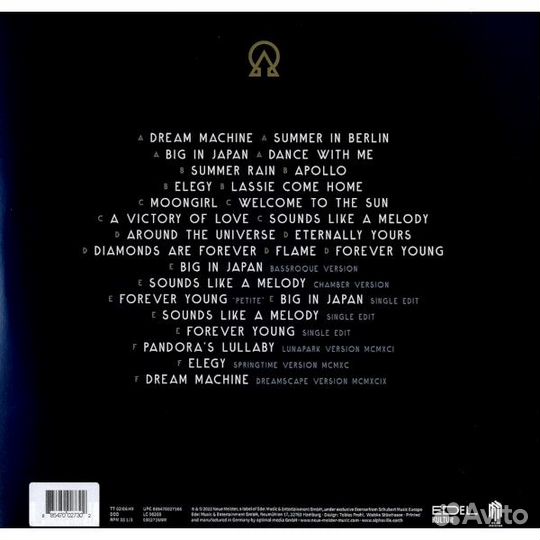 Виниловая пластинка Alphaville - Eternally Yours