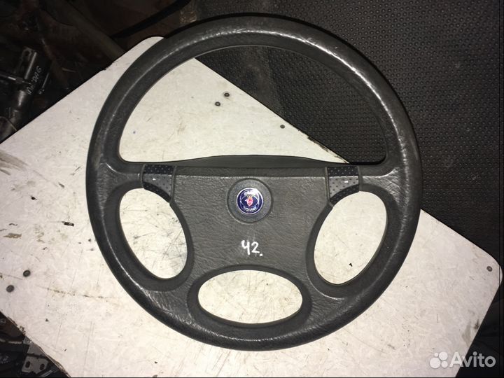 Руль saab 9000 CS Сааб 9000 сиэс 4 спицы