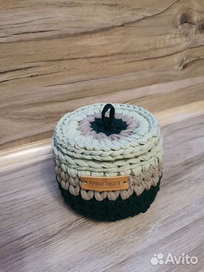 Корзина вязаная
