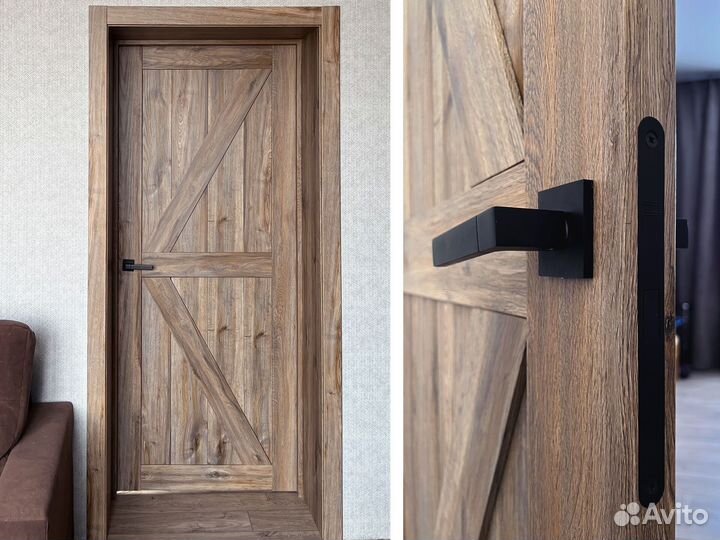 Межкомнатная дверь в стиле лофт сканди