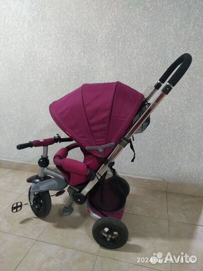 Детский трехколесный велосипед-коляска