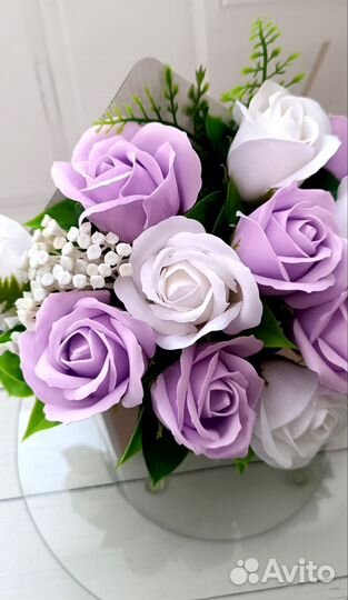 Букет из мыльных цветов