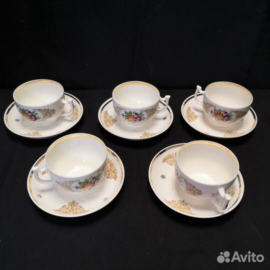 Сервиз чайный фарфор Вербилки СССР