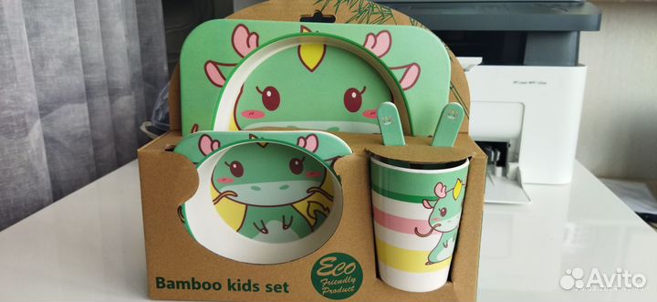 Набор детской посуды дракон эко