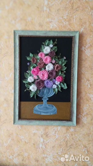 Картина (пионы из шифона)