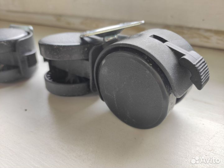 Колёсики мебельные 2 шт Пакетом