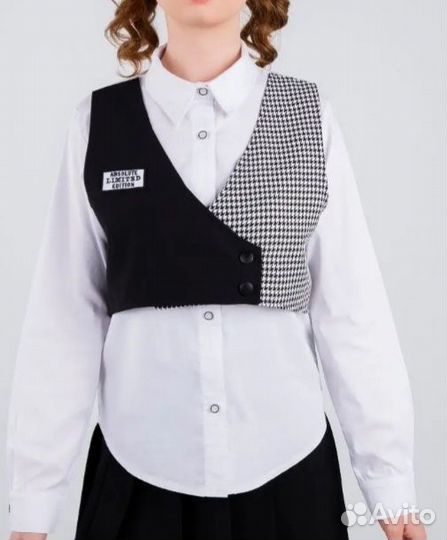 Рубашка школьная для девочки 140