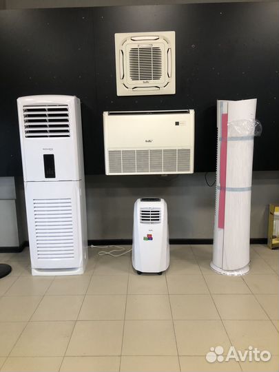 Кондиционеры колонные напольно потолочные