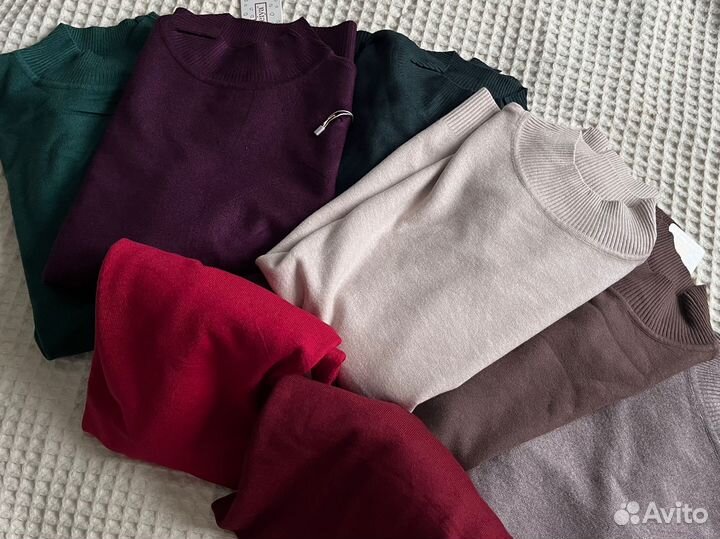 Водолазки без горла кашемир шерсть 48-54-50-56
