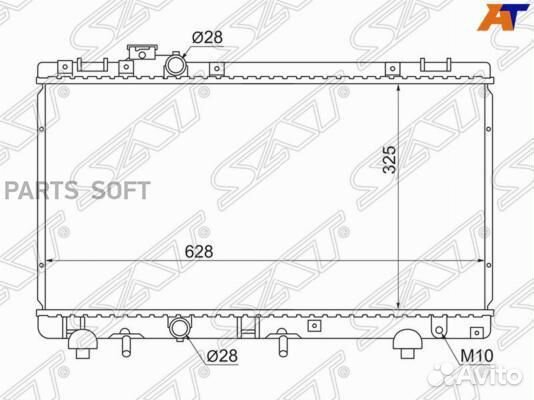 Радиатор охлаждения Тойота Терцел 94-97