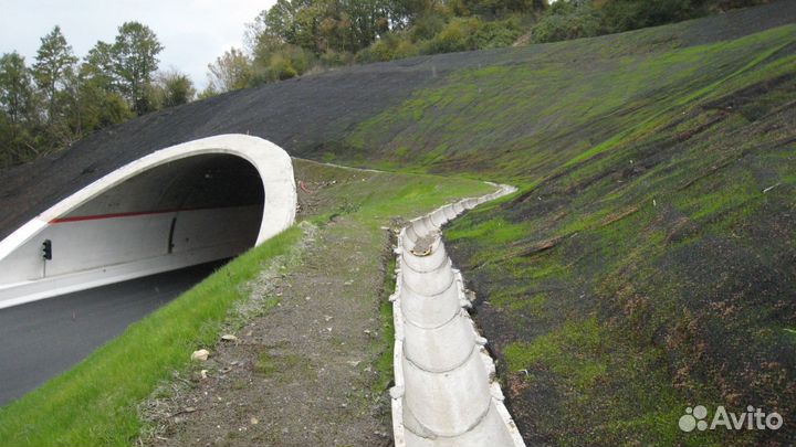 Геомат на откос озеленение