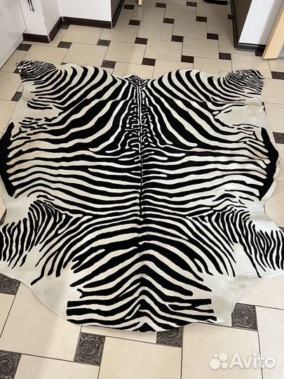 Шкура зебры натуральная