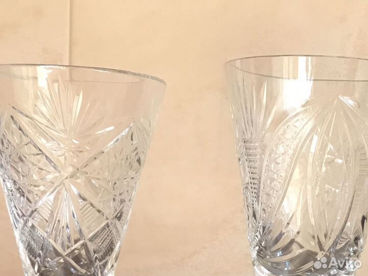 Бокалы для шампанского и вина СССР