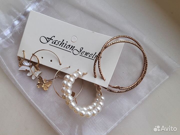 Серьги бижутерия