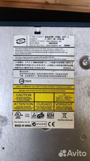 Коммутатор Cisco WS-C2960-24TT-L